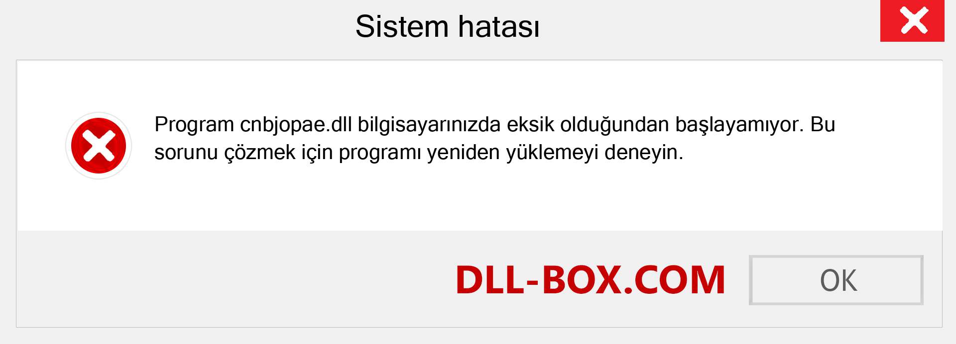 cnbjopae.dll dosyası eksik mi? Windows 7, 8, 10 için İndirin - Windows'ta cnbjopae dll Eksik Hatasını Düzeltin, fotoğraflar, resimler